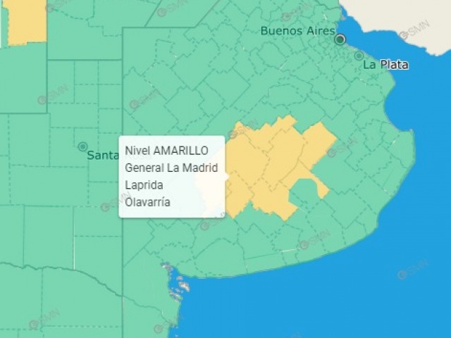 Olavarr�a bajo alerta amarilla por temperaturas extremas